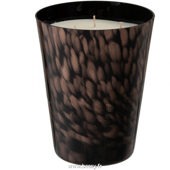 J Line Bougie Parfumee Bois De Santal Noir Or Large 19H Jline 95738 by Jolipa 95738