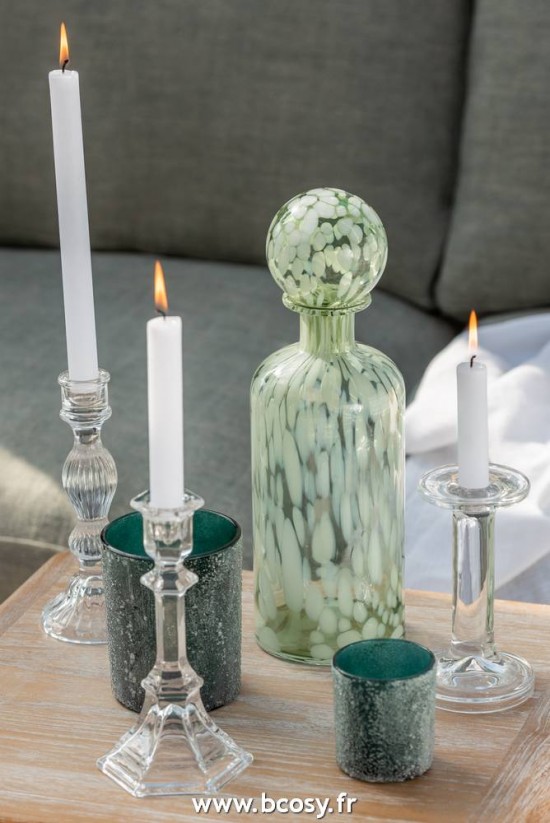 Jolipa Jline Chandelier Lisse Verre Transparent Small