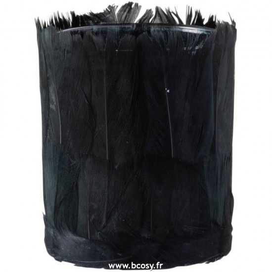 J Line Photophore Plumes Verre Noir Small 9H Jline 97461 by Jolipa 97461