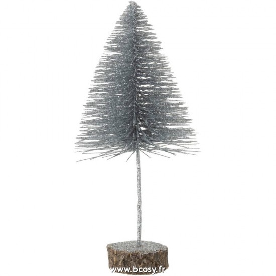 J Line Sapin De Noel Decoratif Paillettes Argent Medium 31H Jline 97732 by Jolipa 97732