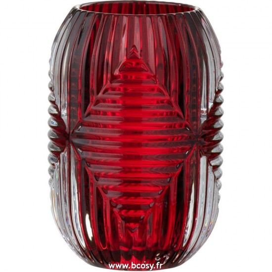 J Line Photophore Haut Lignes Verre Rouge 13H Jline 97764 by Jolipa 97764