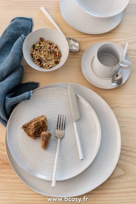 Jolipa Jline Assiette Noa Ceramique Blanc Large