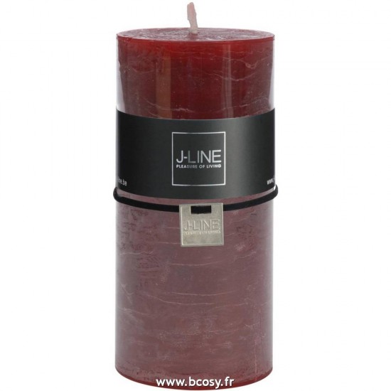 J Line Bougie Cylindre Cerise L 72H 15H Jline 98928 by Jolipa 98928