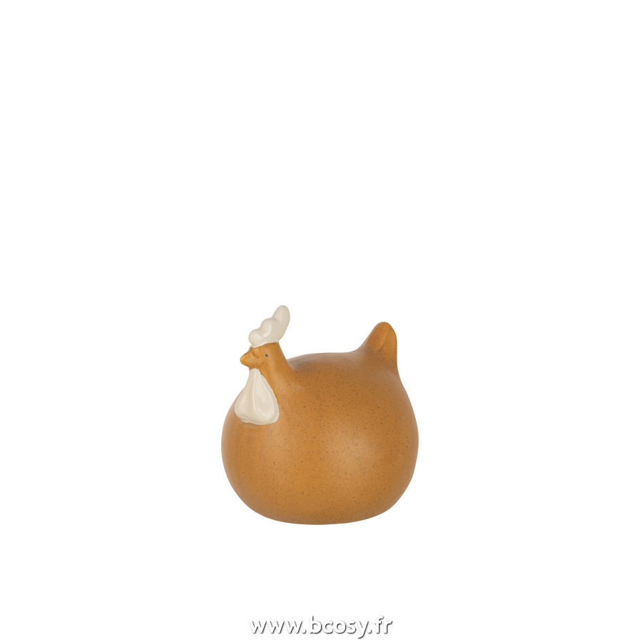 Poule ceramique ocre small - J-Line